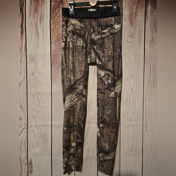 STARTER Mossy Oak Camouflage Base Layer Hunting Leggings Men's Medium 32/34 - Picture 1 of 5